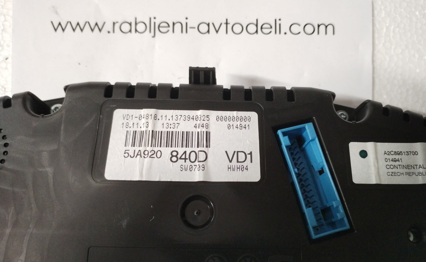 Števec - Škoda Rapid