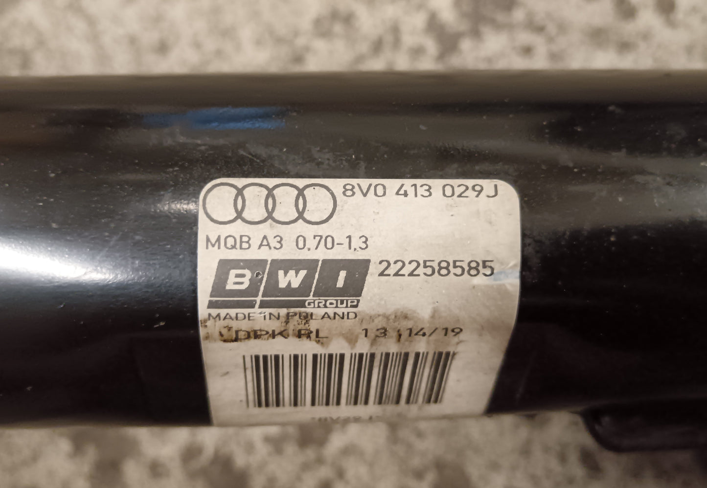 Blažilnik Sprednji Električni -AUDI A3 -S3- RS3- -8v-