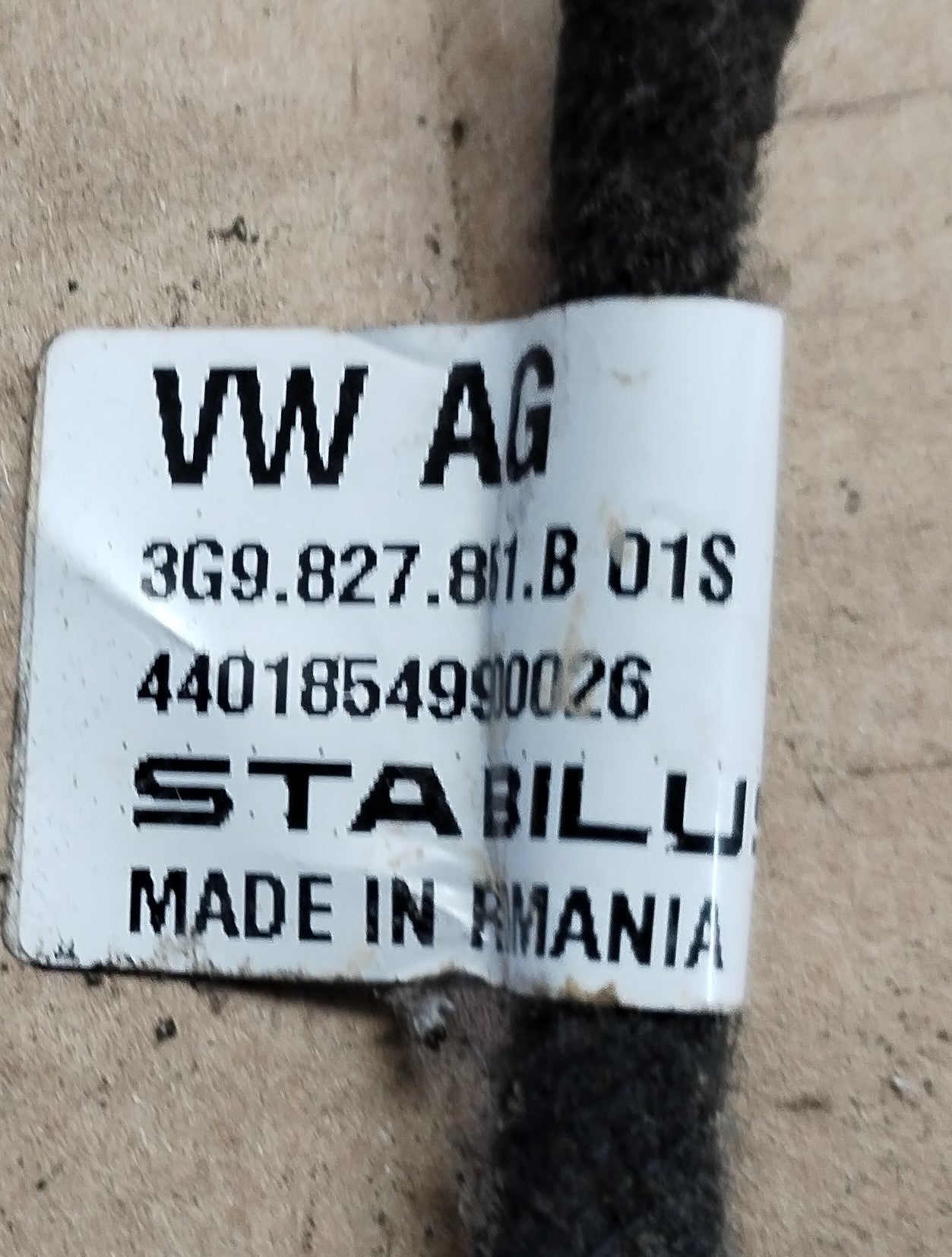 Električni plinski amortizer pokrova prtljažnika VW PASSAT B8