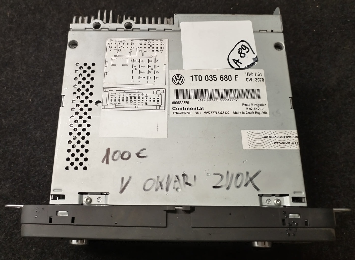 Radio Continental RNU v OKVARI