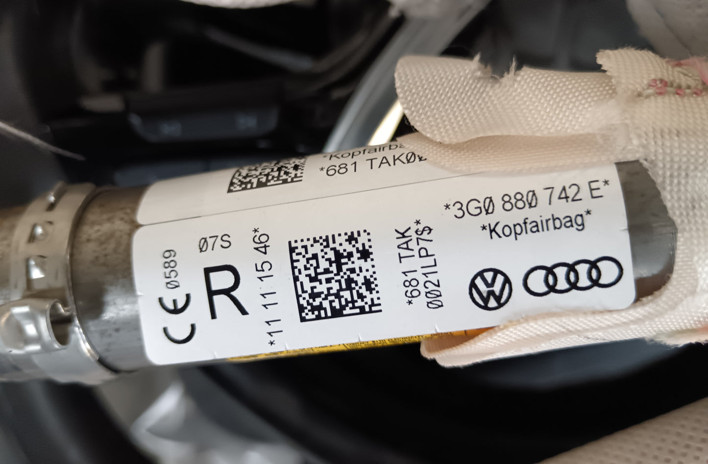 Airbag strešni zavesa VW PASSAT B8