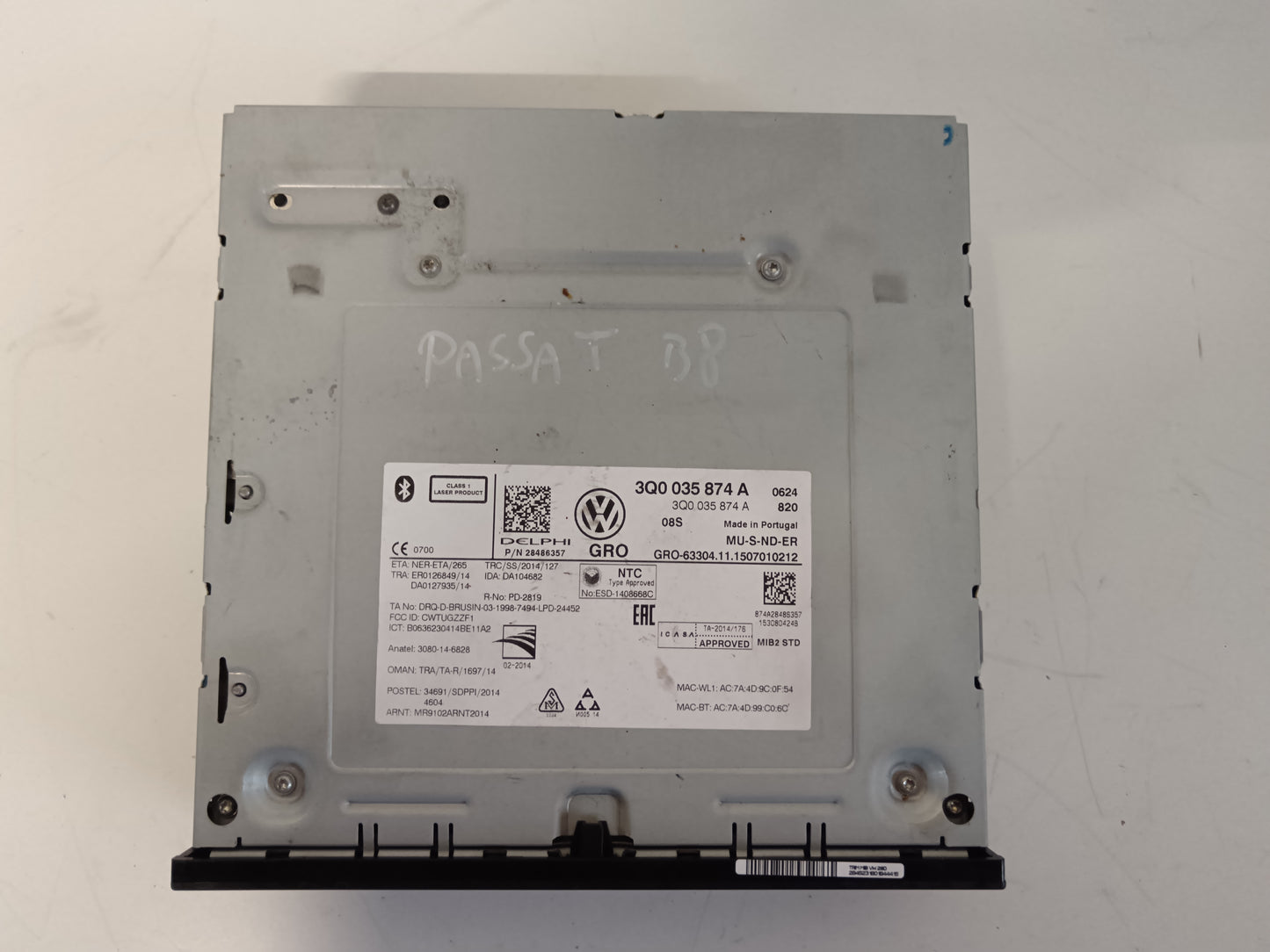 RADIO MULTIMEDIJSKA BRALNA ENOTA VW 3Q0035824A