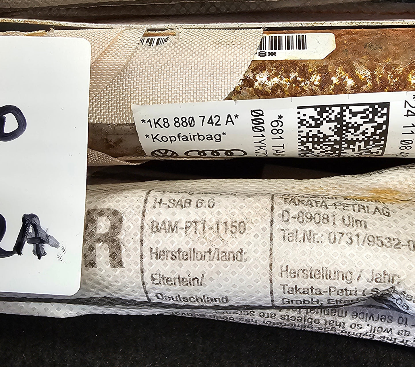 Airbag zavesa-VW Scirocco (desna)