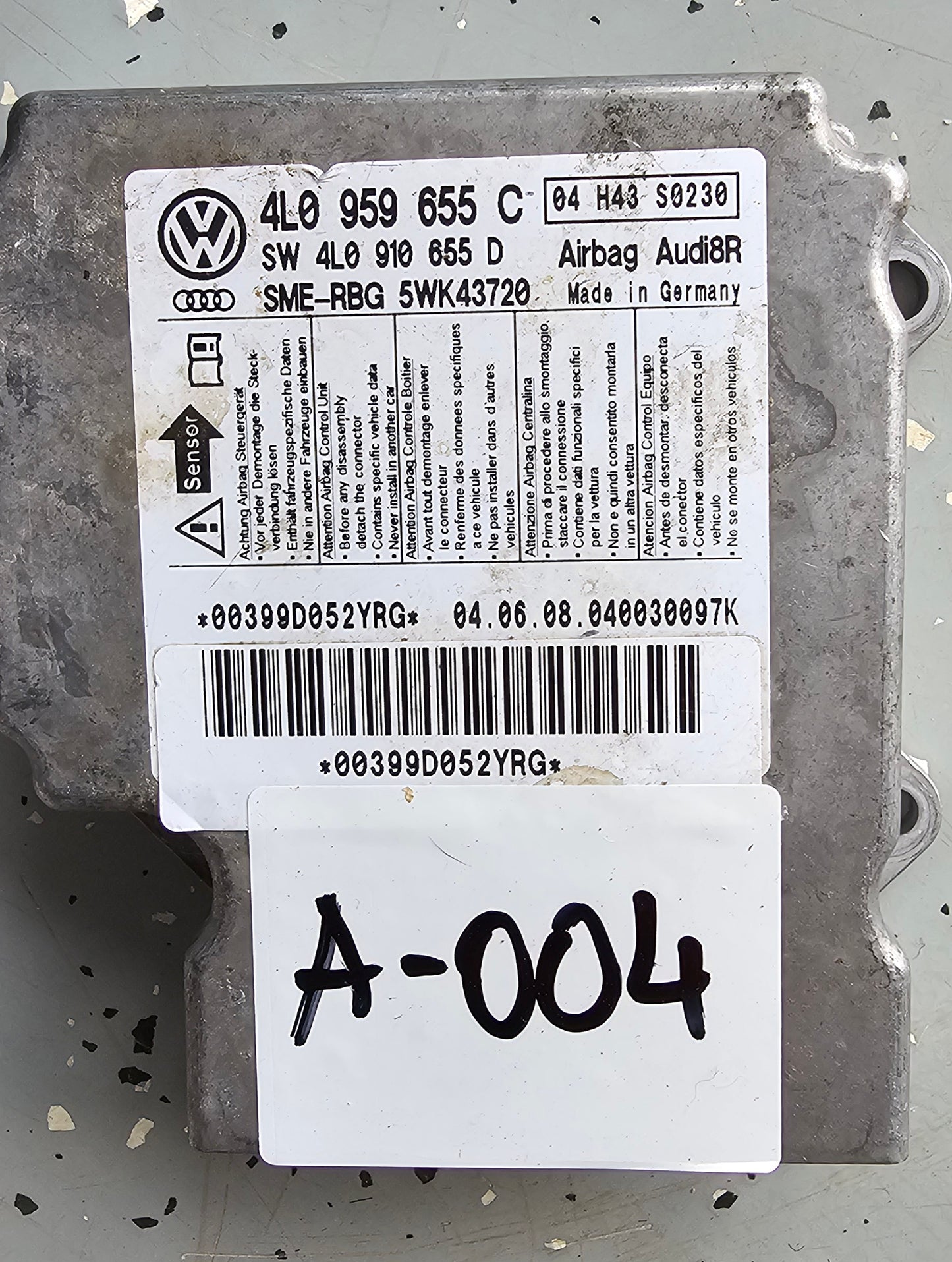 Airbag modul Audi Q7 4L