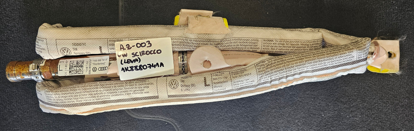 Airbag zavesa-VW Scirocco (leva)