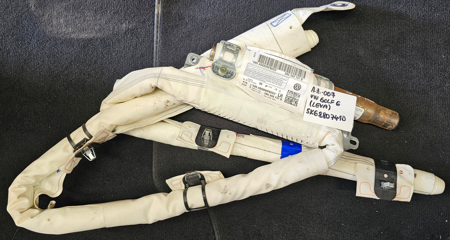 Airbag zavesa- VW Golf 6 (leva)