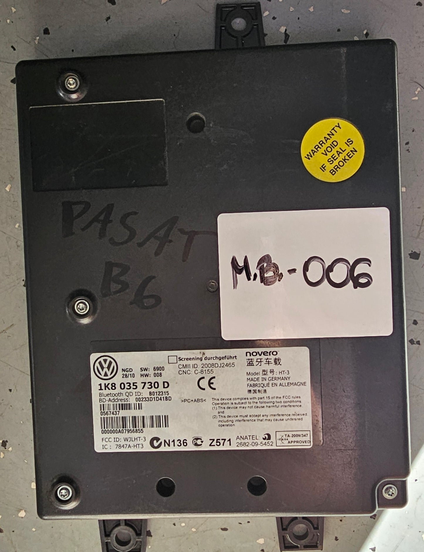 Modul Bluetooth, VW,SEAT,ŠKODA,AUDI