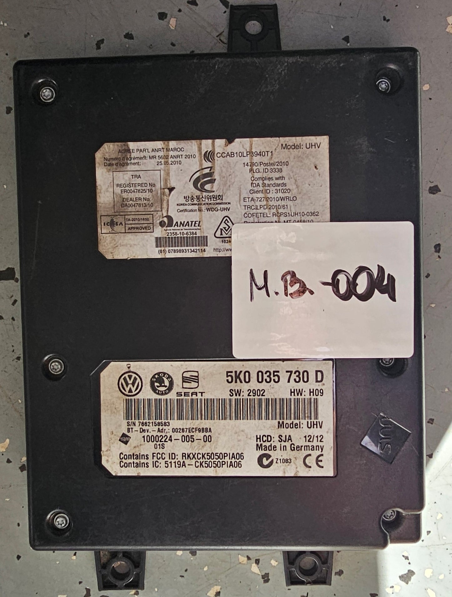 Modul Bluetooth- VW,SEAT,ŠKODA,AUDI