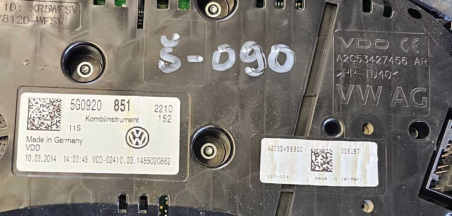 Stevec - VW golf 7 bencin