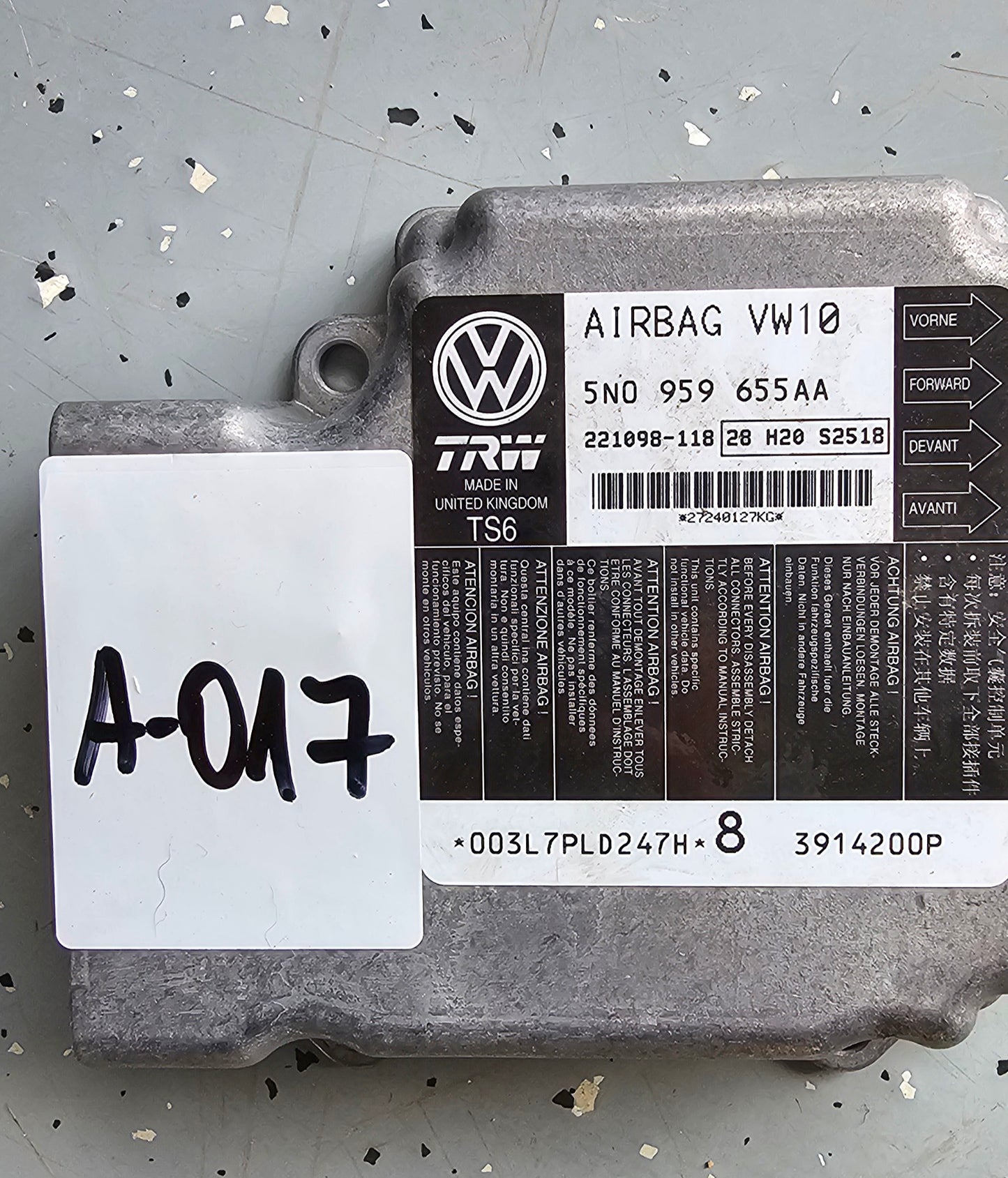 Airbag modul VW,SEAT,ŠKODA,AUDI