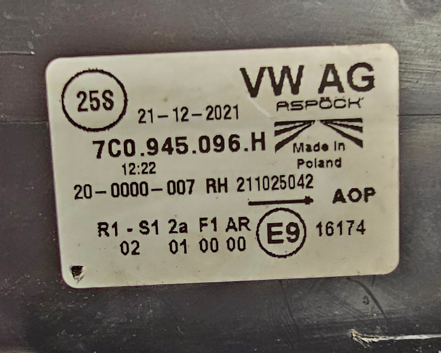 Žaromet zadnji desni VW Crafter