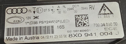 Žaromet sprednji desni-Audi A1 xenon+led