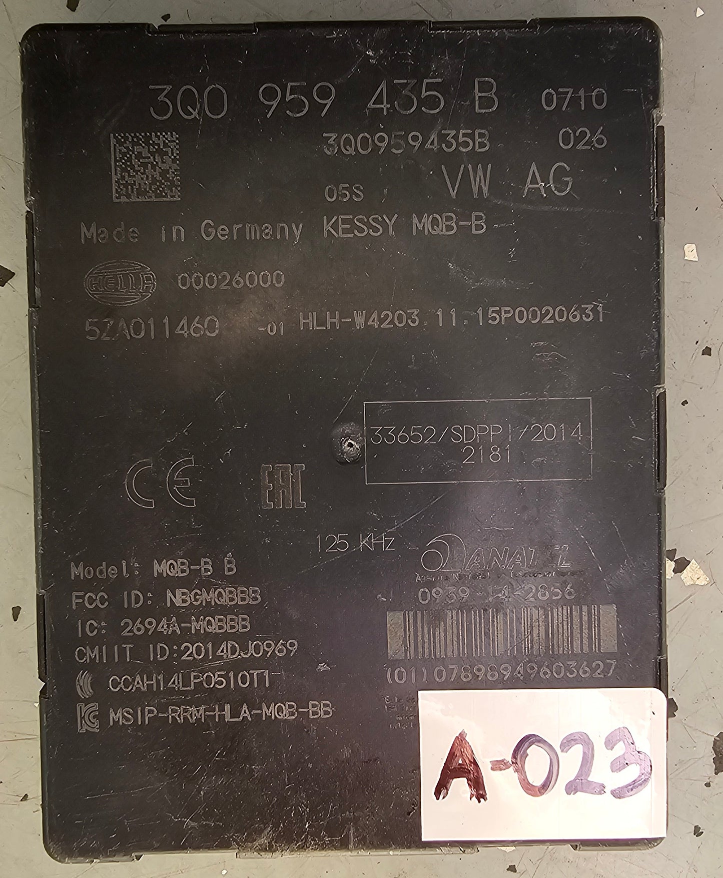 Kessy modul- VW,SEAT,ŠKODA,AUDI