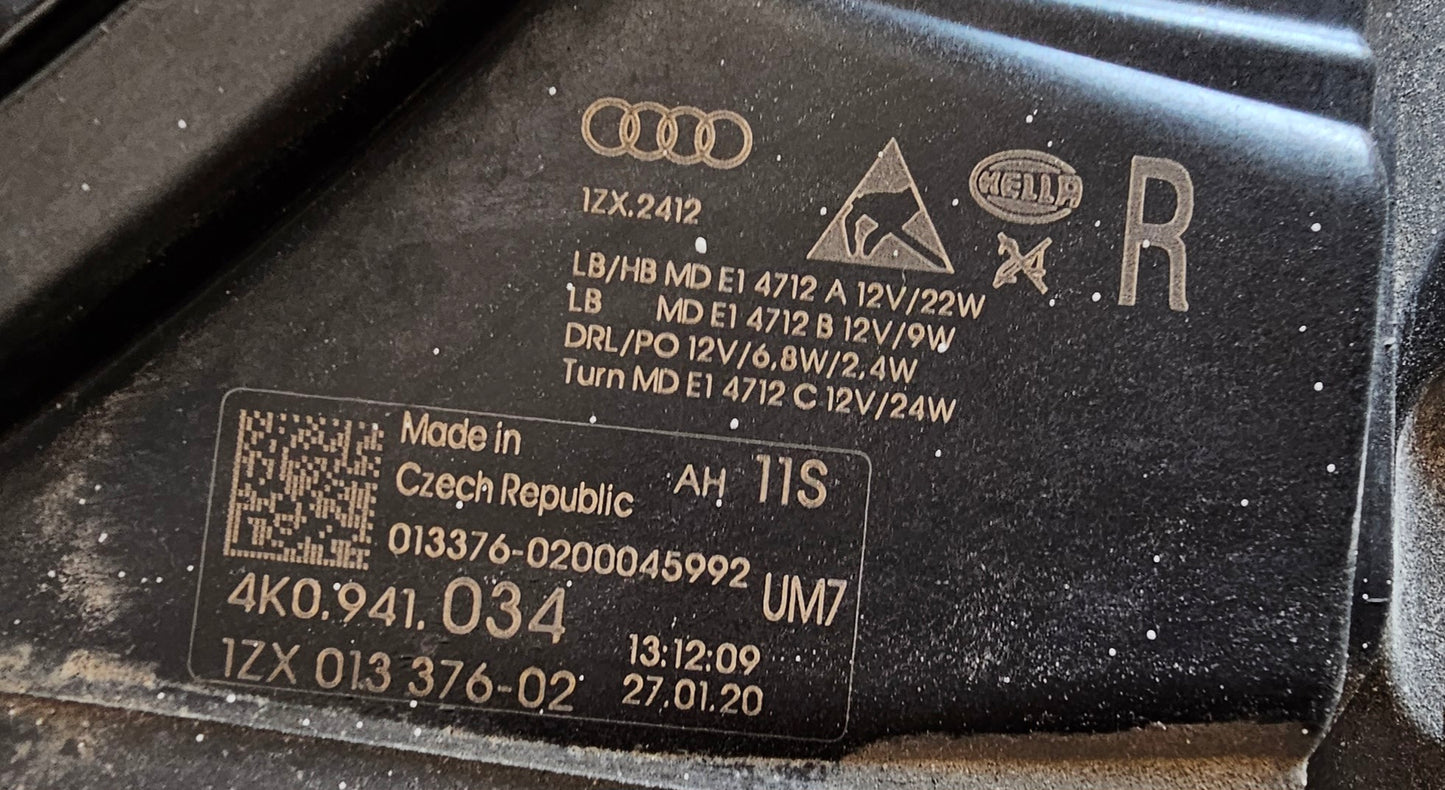 Zaromet spredaj desno - Audi A6 C8
