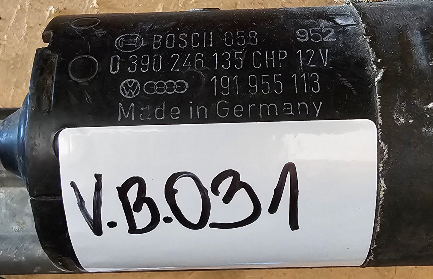 Vodilo brisalcev VW Golf 2