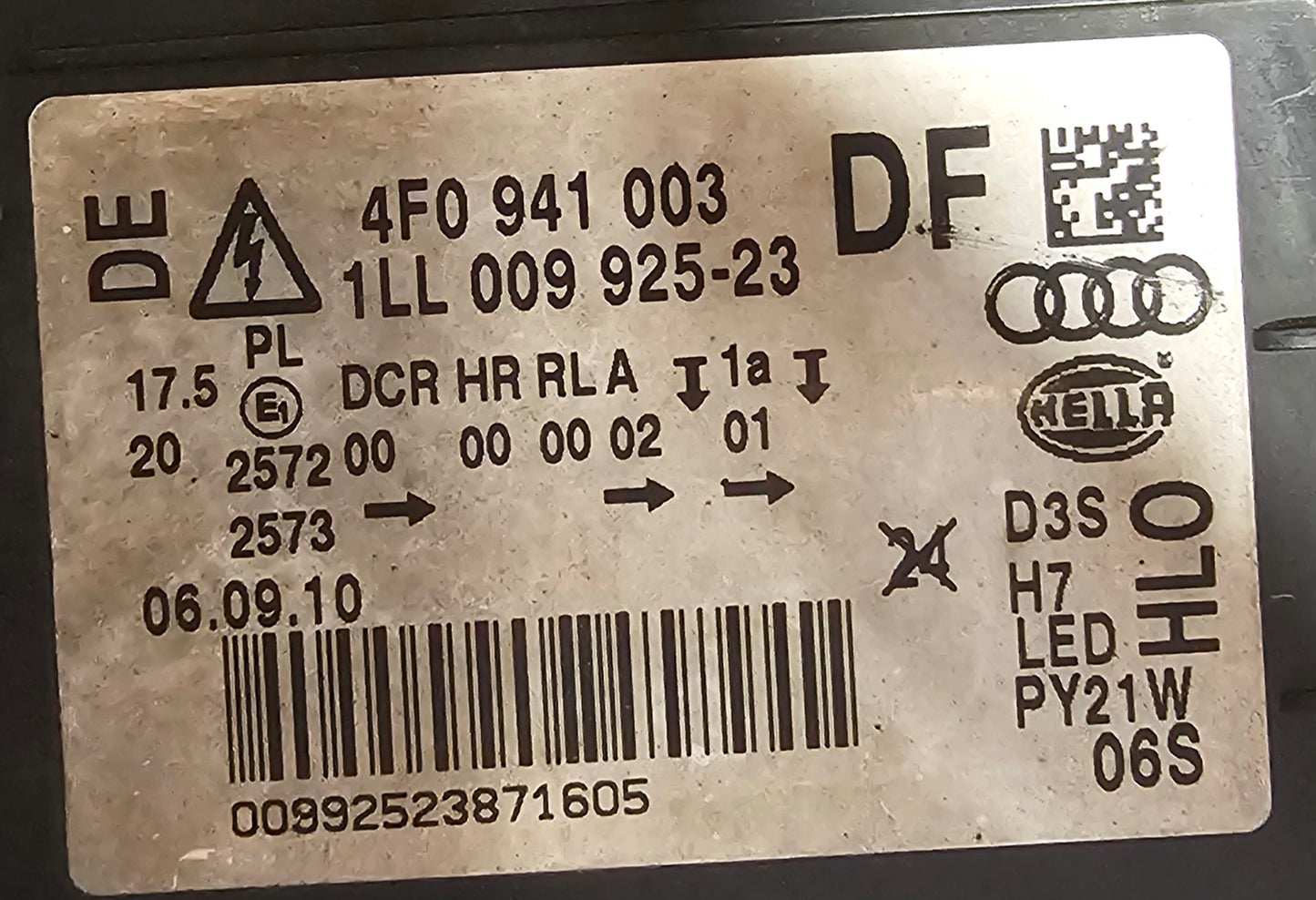 Žaromet sprednji levi-Audi A6 C6 Lift,Xenon+Led