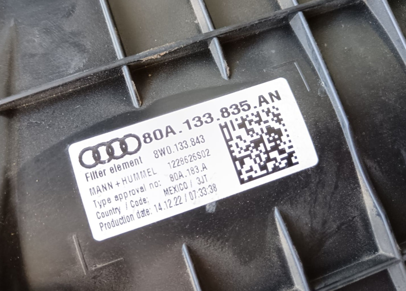 Filter zraka Audi Q5 SQ5 80A