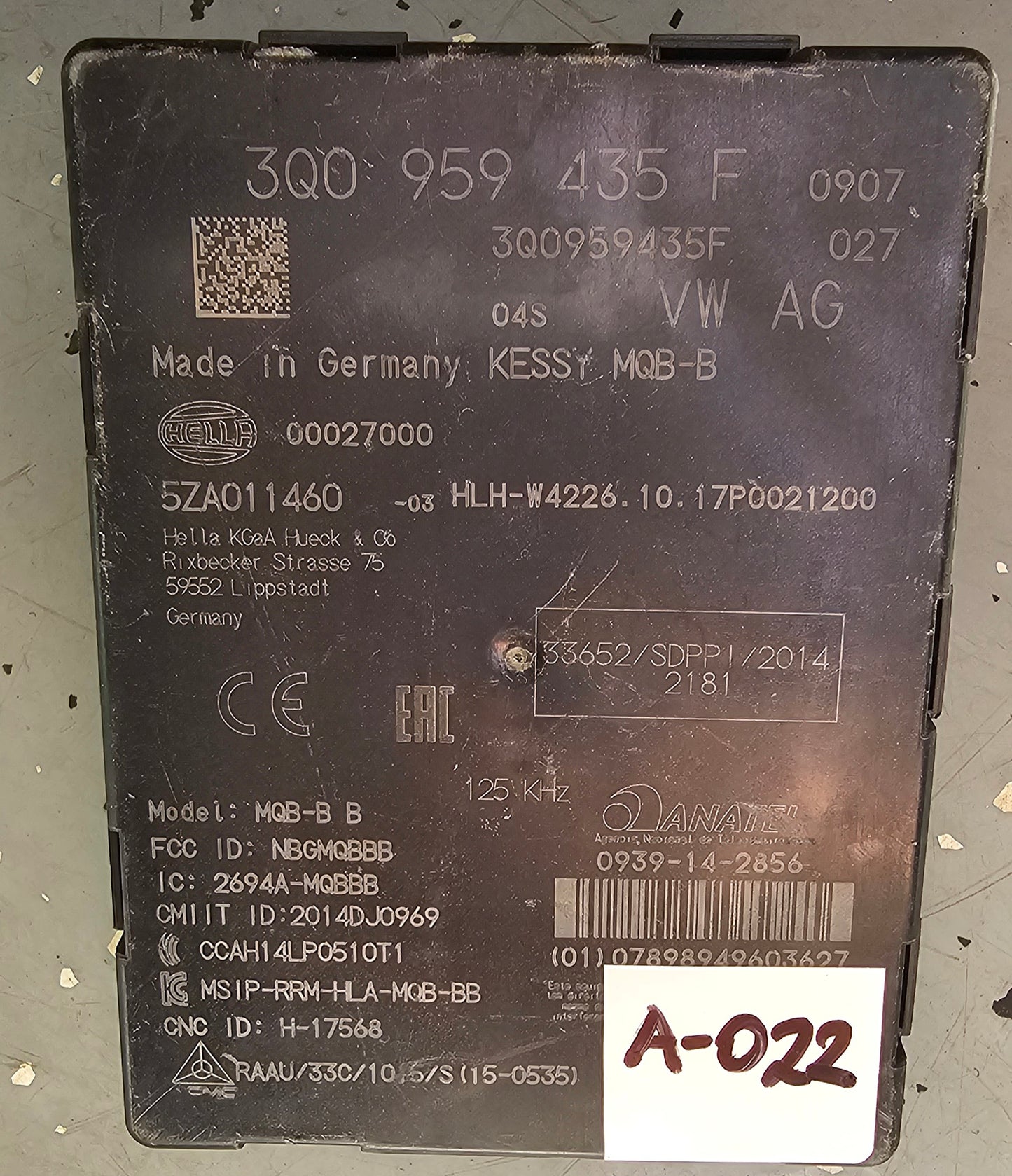 Kessy modul- VW,SEAT,ŠKODA,AUDI